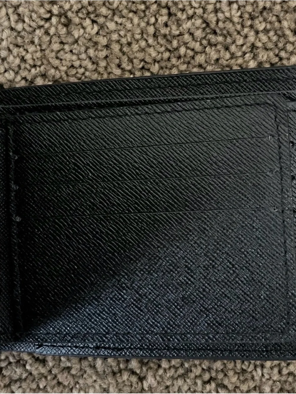 Gucci Black Embossed Leather Card Holder with Red & Green Web